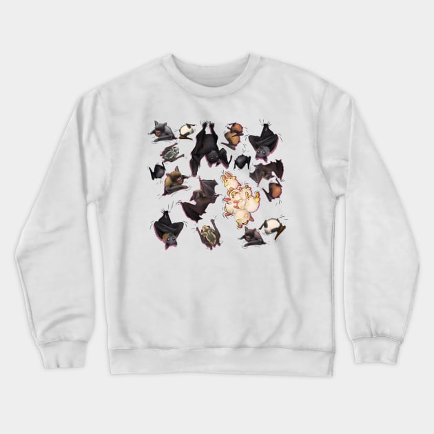 Bats Bats all over 2 Crewneck Sweatshirt by KO-of-the-self